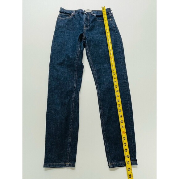 Everlane Dark Wash High Rise Straight Leg Denim Jeans Womens 28 Regular - Picture 8 of 15